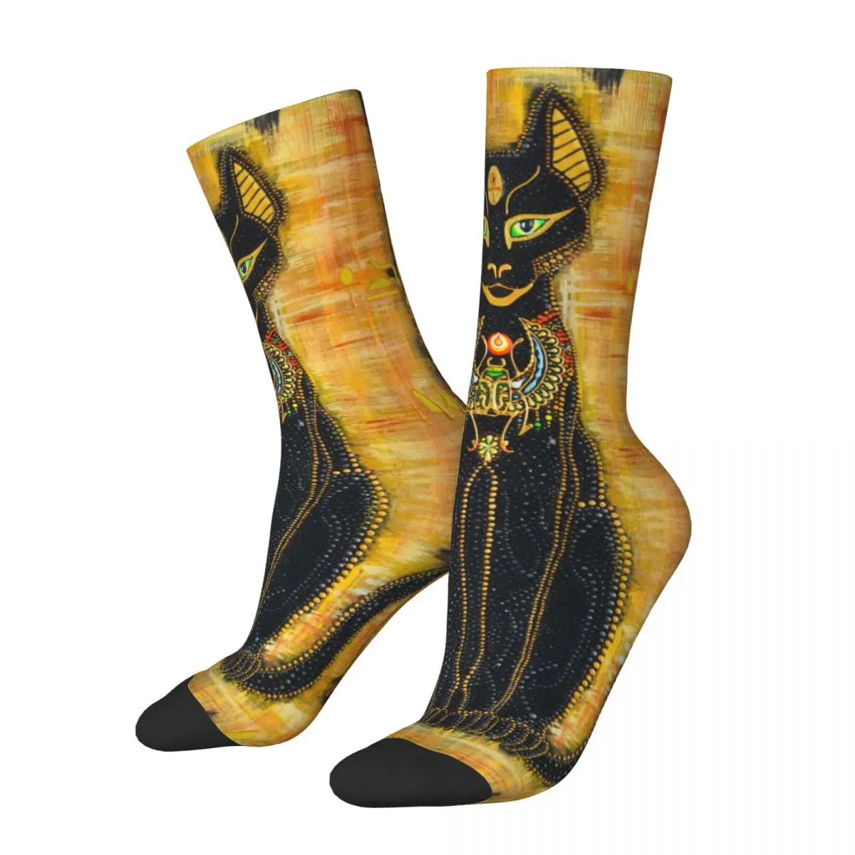 

Cats And Ankh Cross Ancient Egypt Men Women Socks Windproof Beautiful Spring, Summer, Autumn, and Winter Dressing Gifts