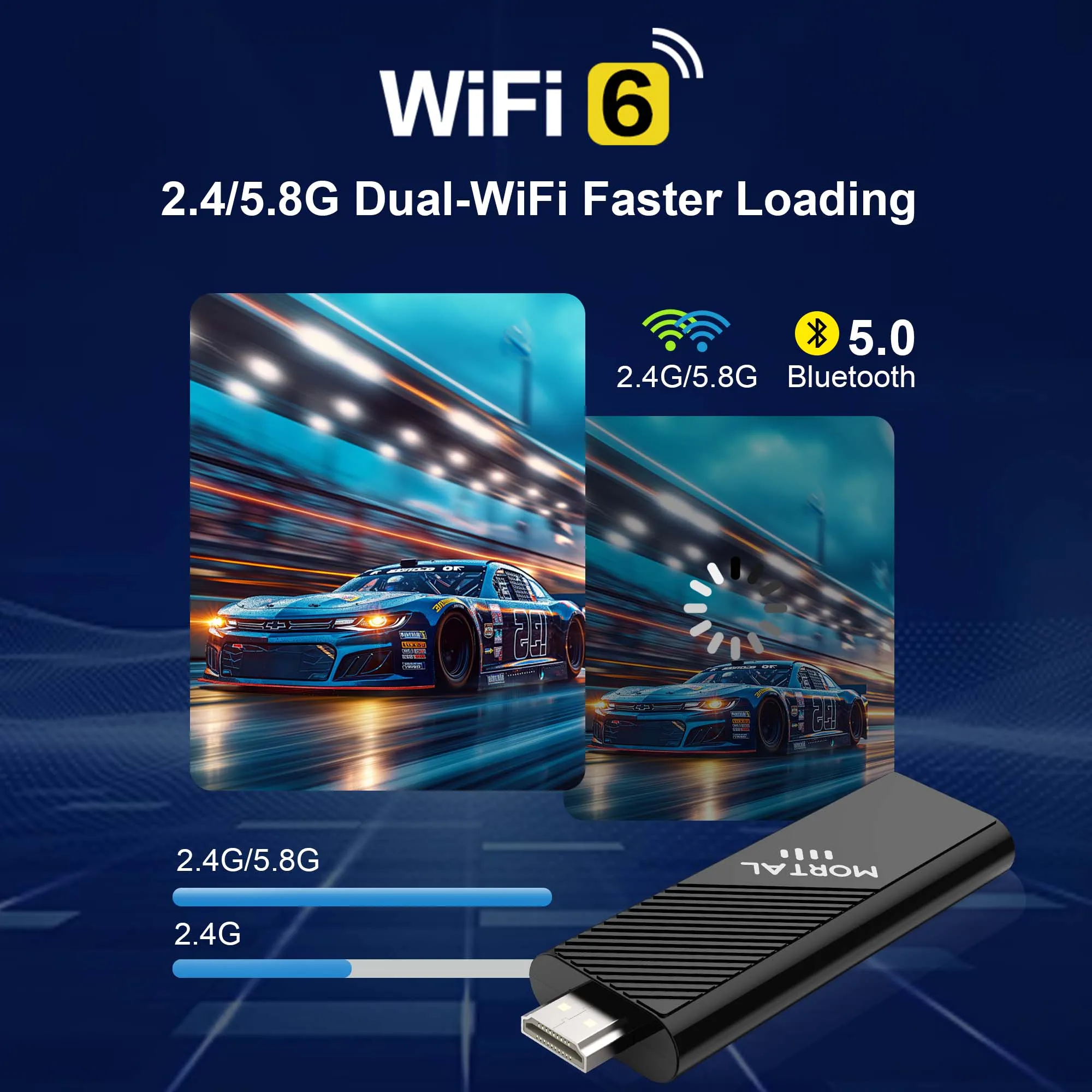 سعر المصنع Android 14.0 TV Stick Mortal Q8S allwinner H313 Support WiFi6 مساعد الصوت Netflix Youtube 8K Decoding TV Box