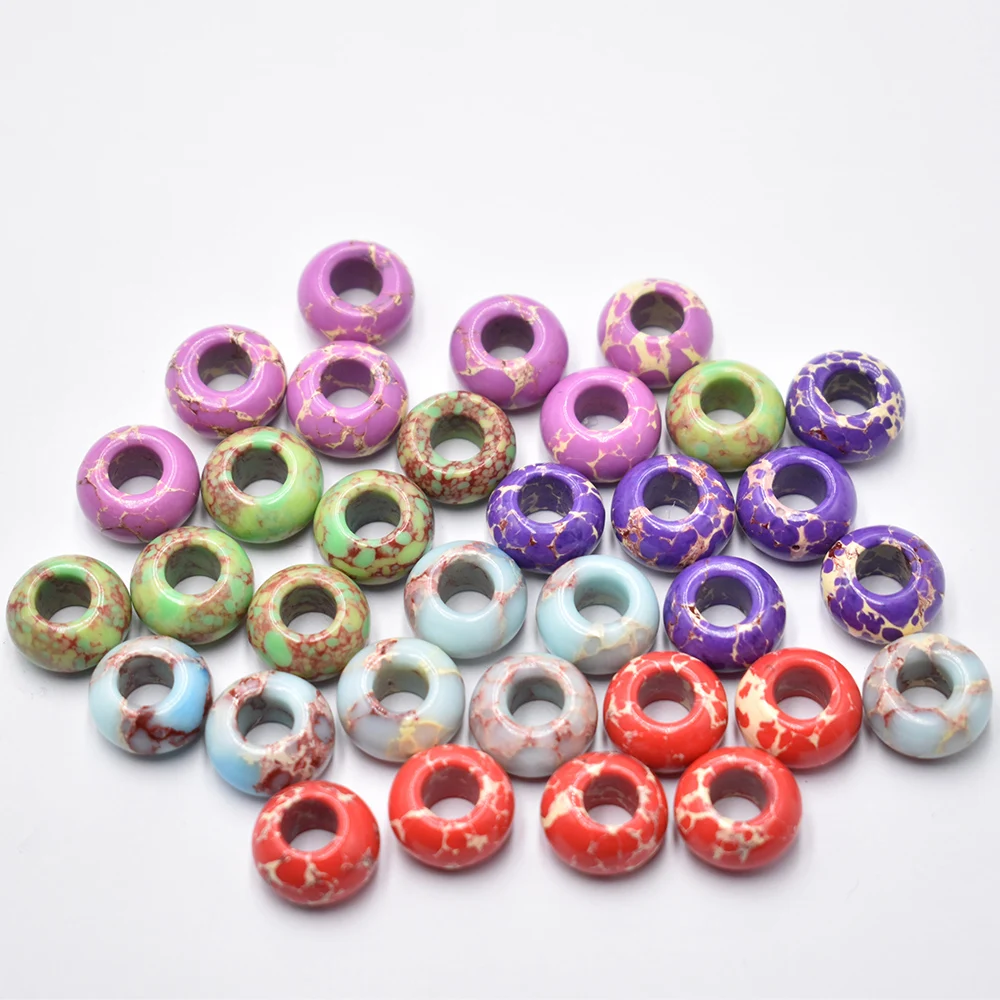 

Fashion good quality turquoise mixed round shape big hole beads For Bracelet Charms 50pcs/lot wholesale free shipping