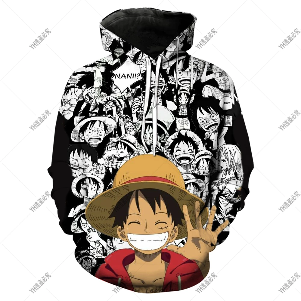 One Piece Hoodie Kids Sweatshirt Anime Luffy Hoodie Kids Coat Baby Boys Girls Clothing Sudaderas Autumn Warm Sweater