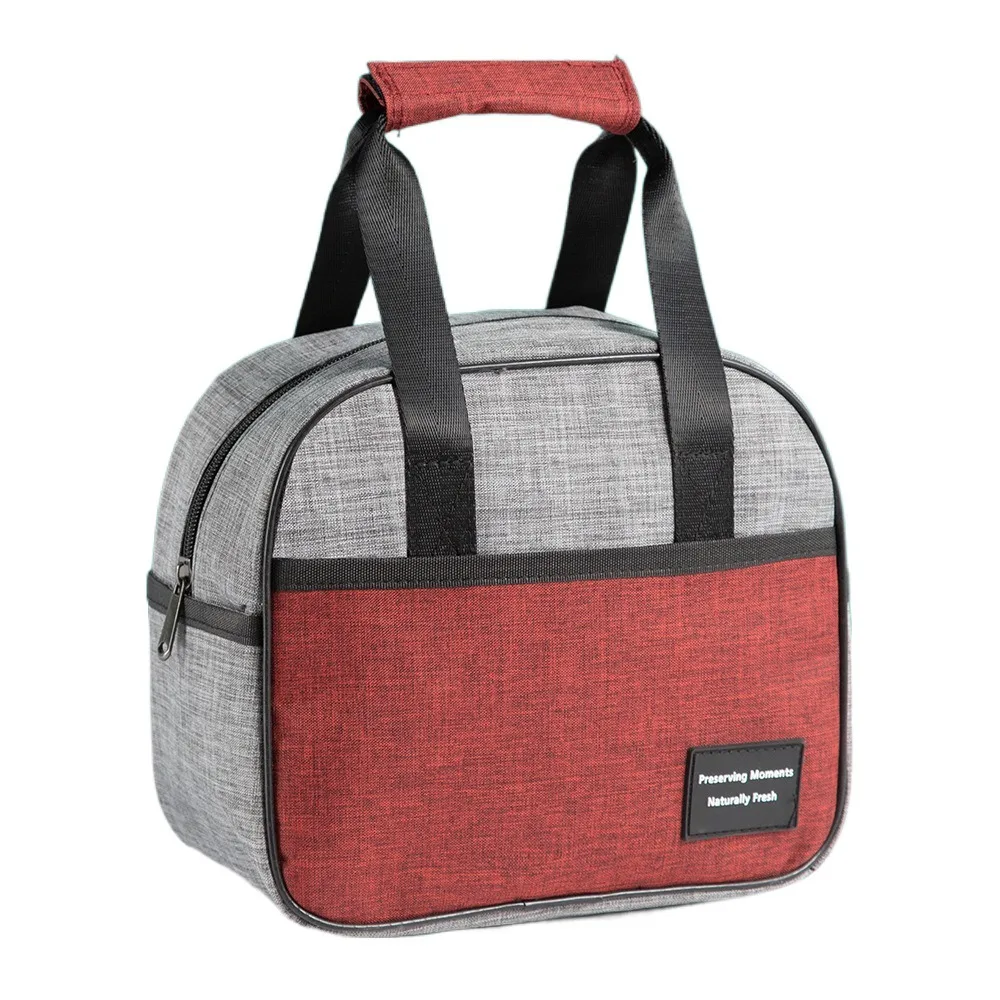 

Portable Insulated Thermal Lunch Bag Waterproof Large Capacity Hand-held Picnic Food Pouch Thickened Oxford Cloth Lunch Box