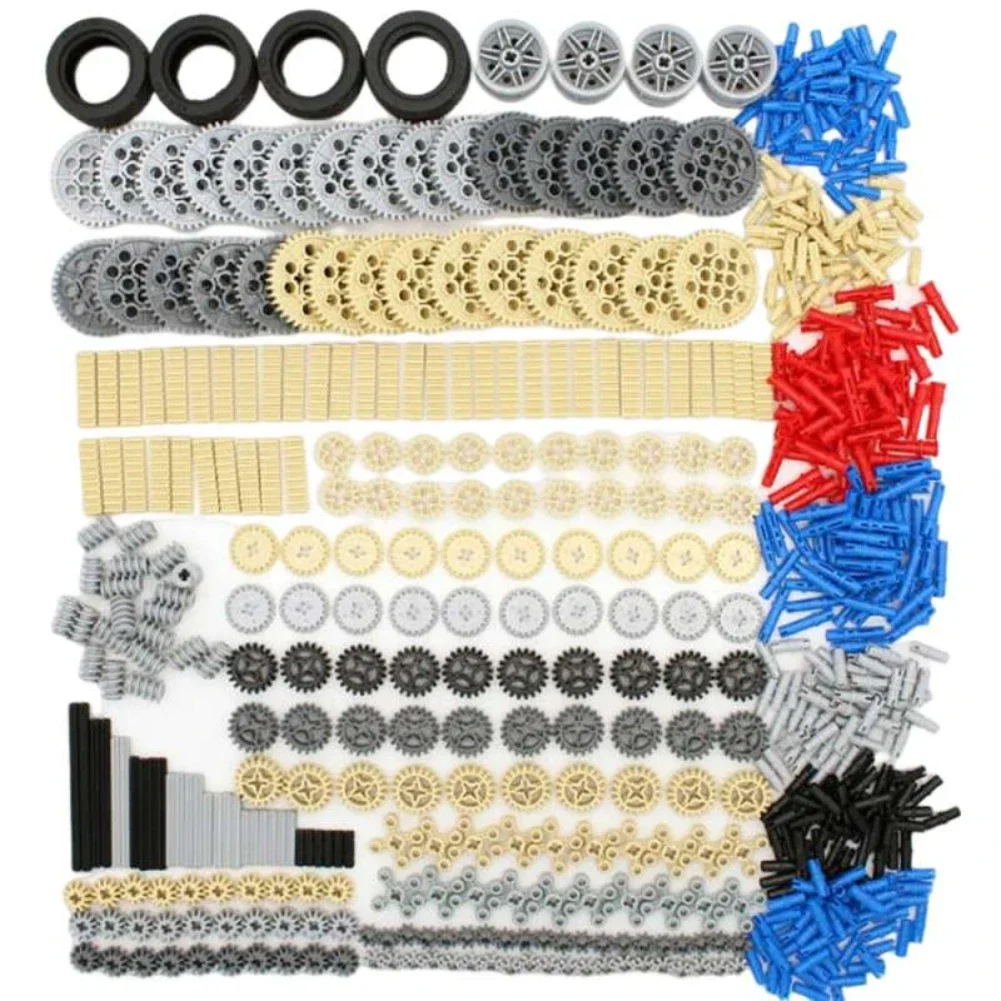 MOC Set ad alta tecnologia Parti tecniche sfuse Pin Beam Liftarm Asse connettore Pannello ingranaggi Building Blocks Mattoni Auto Moto Giocattoli