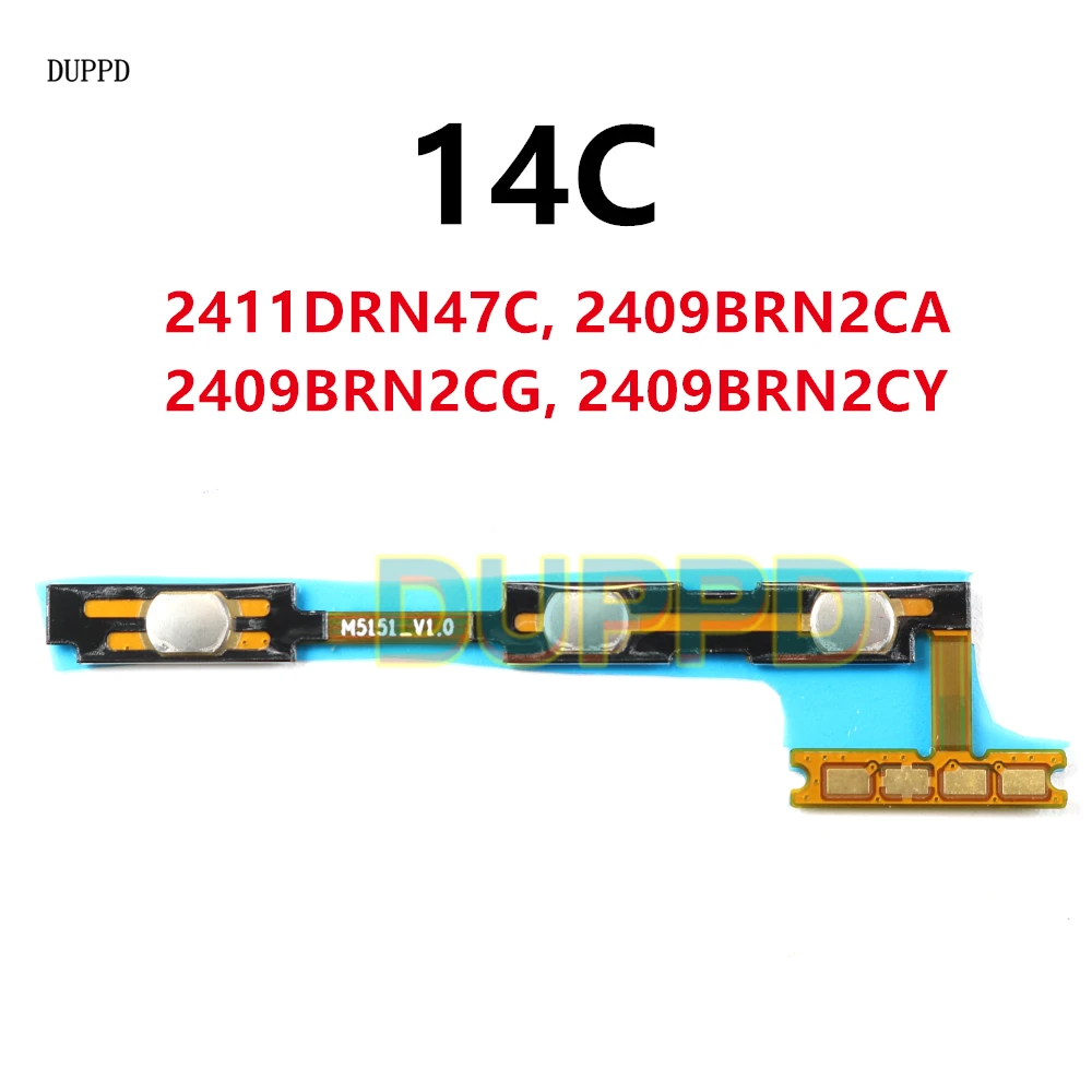 For Xiaomi Redmi 14C Power On Off Volume Switch Side Button Key Flex Cable