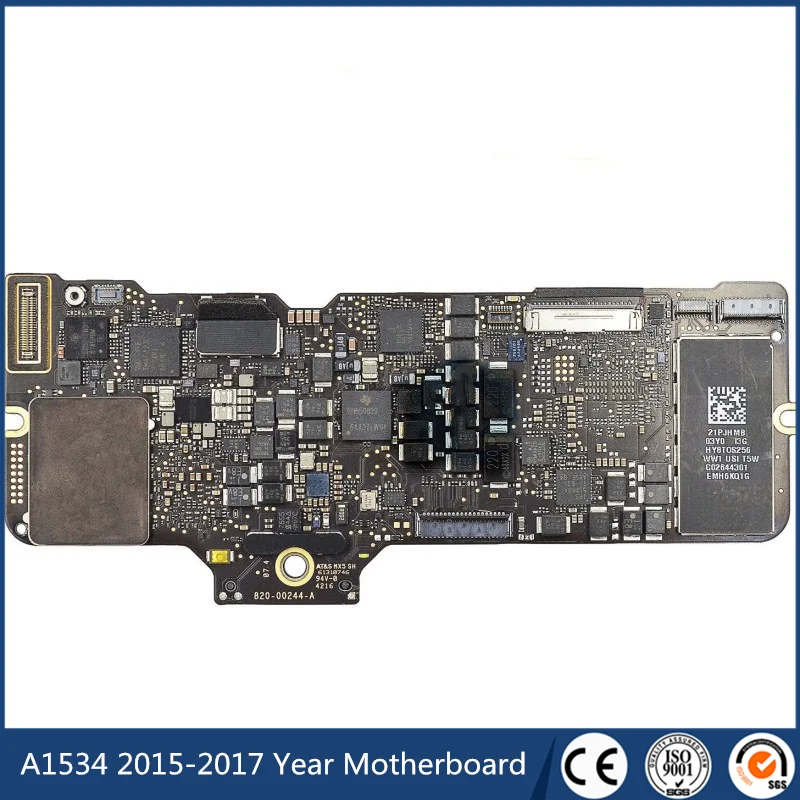

Sale Laptop Motherboard A1534 1.1G 1.2G 256GB 512GB For Macbook Retina 12" 2015-2017 Year 820-00045-A 820-00244-A 820-00687-A