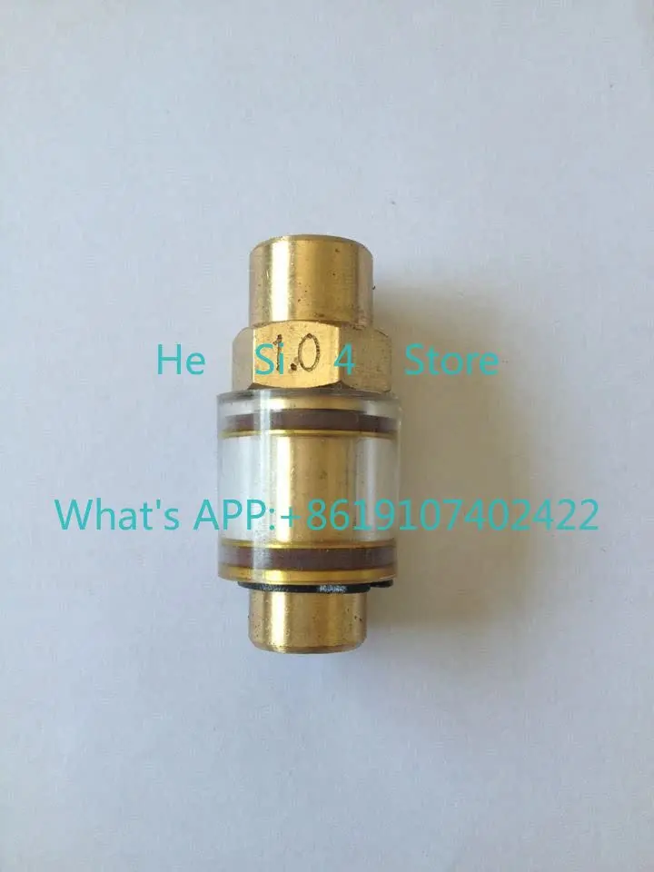 Screw air compressor accessories All-copper transparent visual oil return check valve, check valve, oil return peep mirror