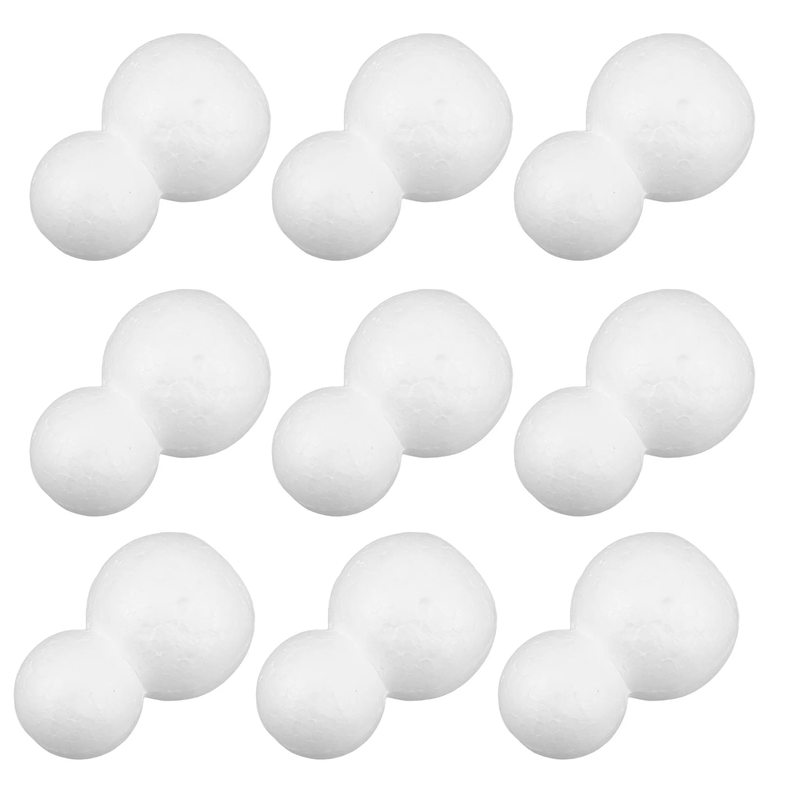 

15Pcs White Polystyrene Snowman Forms 9.5cm DIY Craft Kit for Christmas Decorations Window Displays Tabletop Winter Festive Art