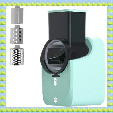FZFZ Electric Vegetable Cutter Slicer And Shredde Kitchen Drum Vegetable Cutter EU Plug