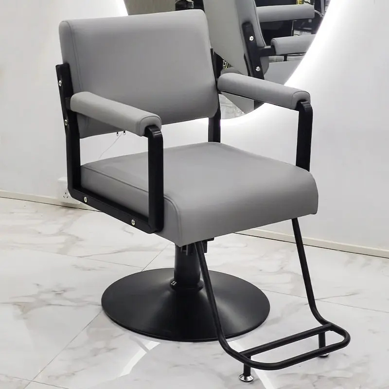 Studio Sleek Barber Chair Design Nordic Luxury Trendy Barber Chair Reclining Facial Style Krzesło Fryzjerskie Salon Furniture