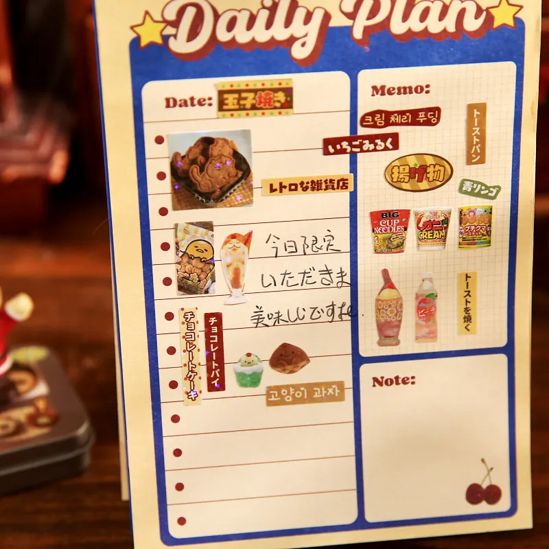 خمر حلم مجلة اليابانية Ins-نمط الحلوى يموت قطع فيلم ملصق كتاب DIY كتيب/سجل القصاصات الحنين المواد الإبداعية #4