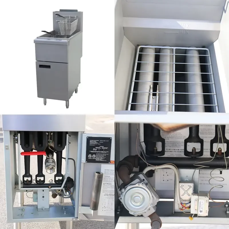 Factory Direct Supply Hot Sale Commercial Kitchen Equipment Deep Fryer Chicken Potato Chip Frying Machine