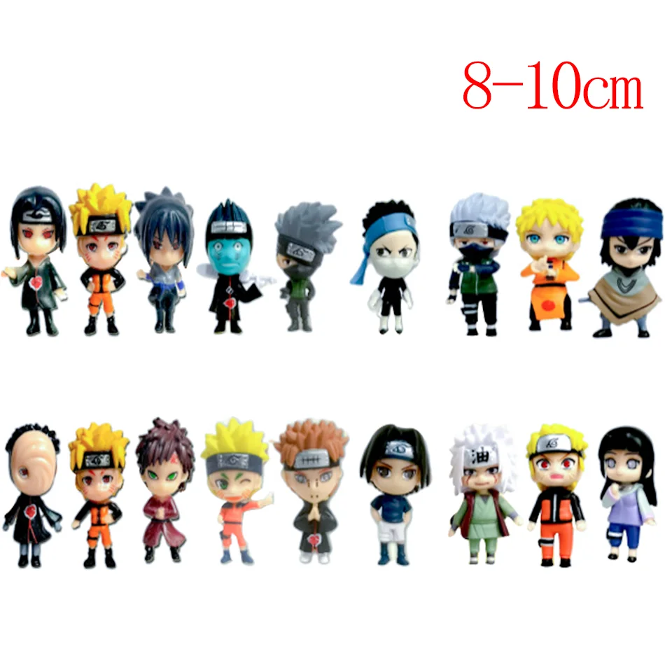 2-24pcs Anime Naruto Figure Blind box Uzumaki Sasuke Kakashi Action Figures PVC Model Toys Children birthday Christmas gift