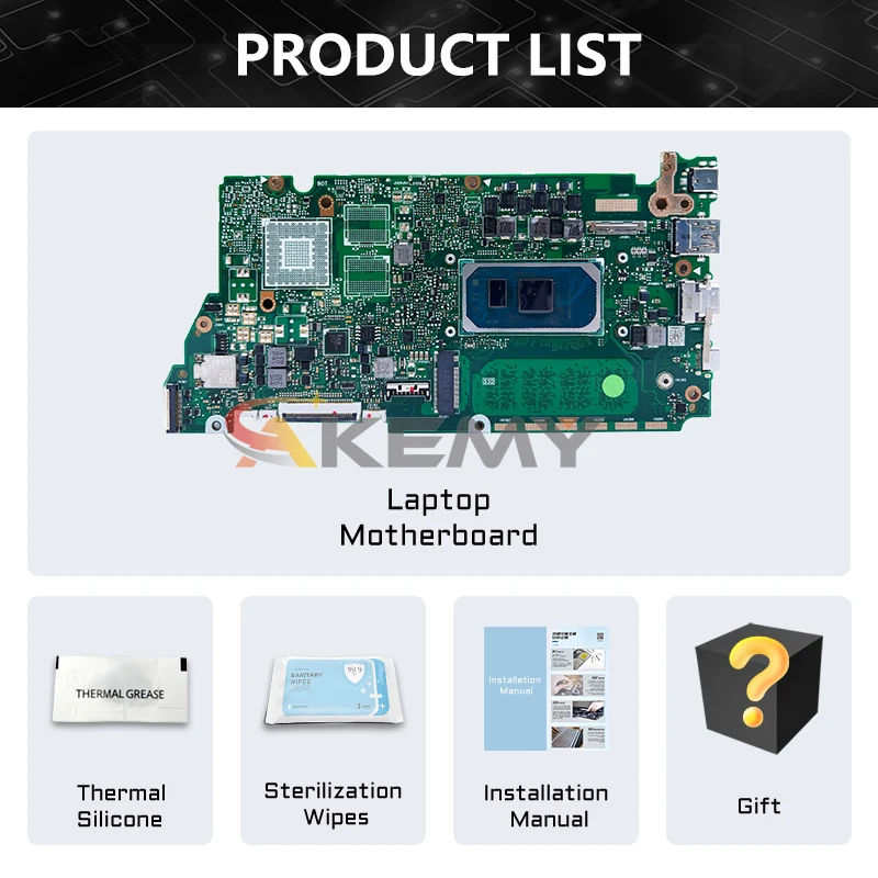 X321J 노트북 메인 보드 ASUS X321JA X321JP X321JQ S333J I321J 노트북 마더 보드 i5 i7 10th Gen CPU RAM-8GB/16GB ddr4