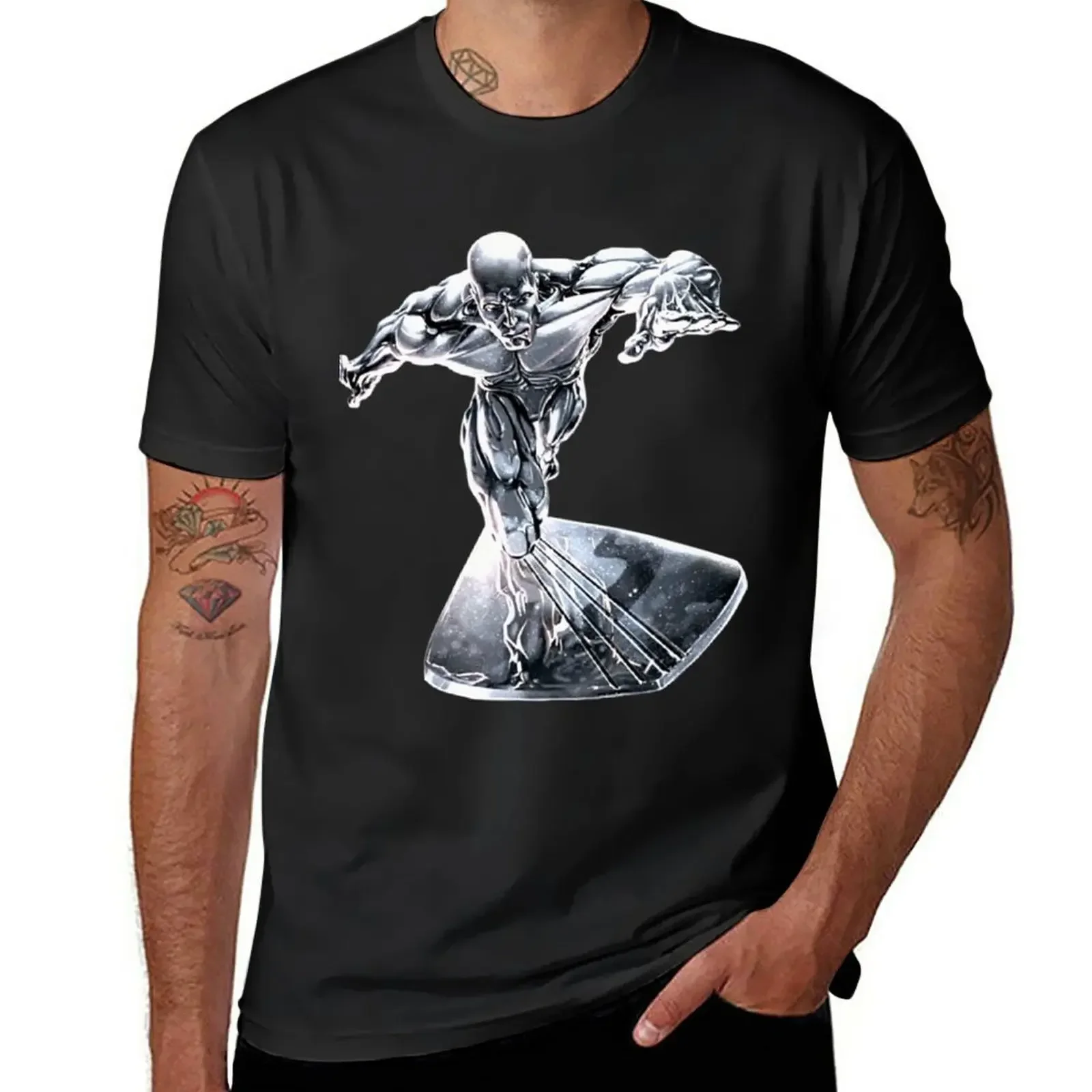 Silver Surfer T-Shirt anime clothes Aesthetic clothing oversized t shirts for men tshirts for mens designer clothing new arrival