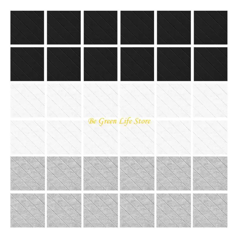 M7DF Polyester Texture Soundproof Foam Panels for Bedrooms and Music Room Decorations