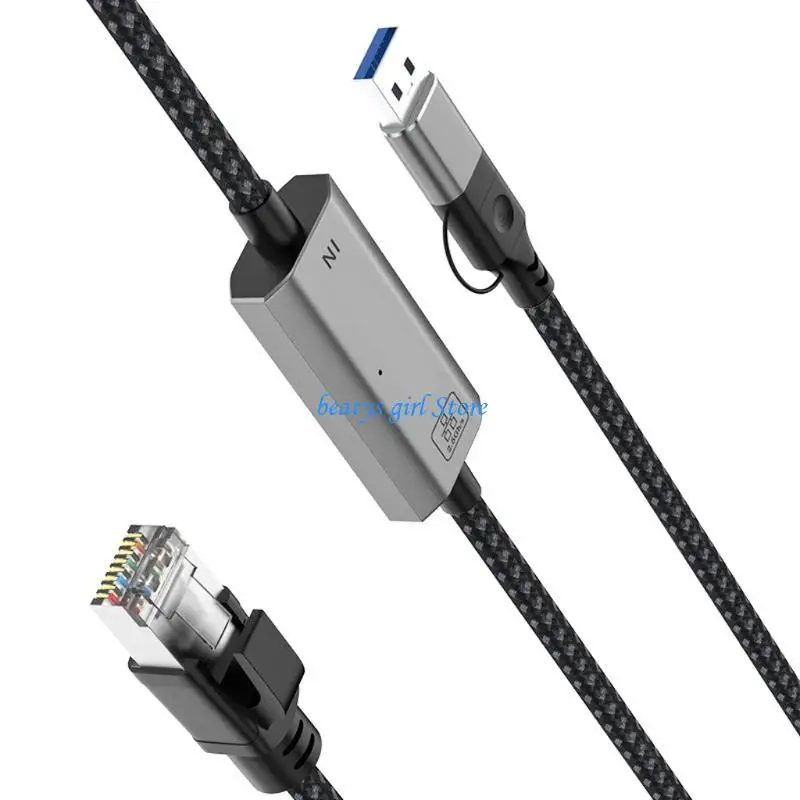 C7AB Strong USB Type C To Internet Cable Delivers Extremely Fast 2500Mbps Data Transfer