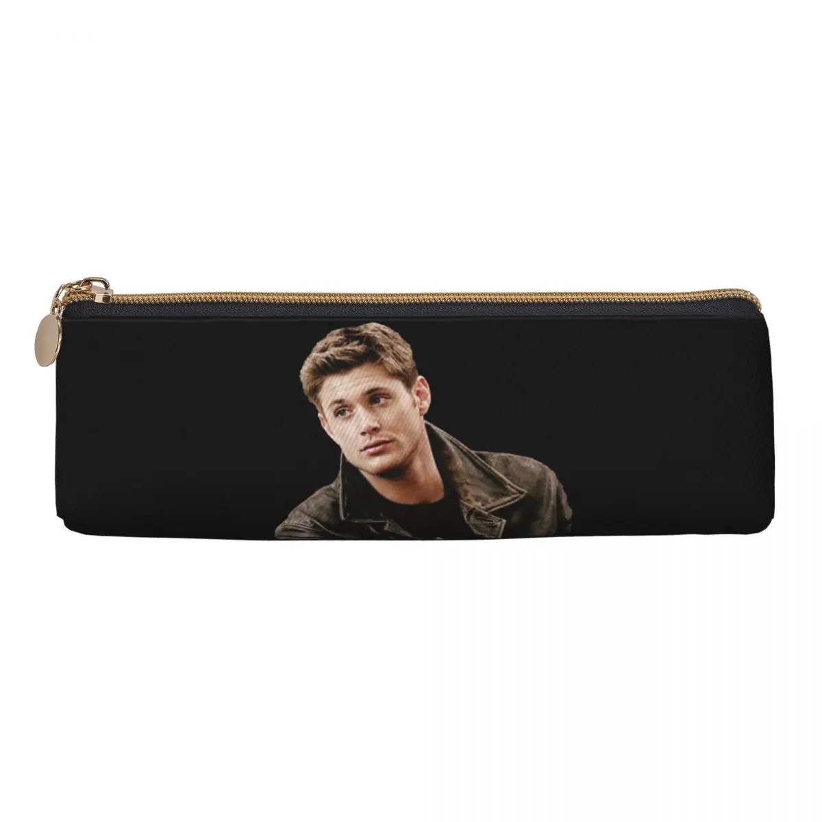 

Dean Winchester Supernatural Pencil Case Pen Holder Storage Stationery Supplies Large Capacity Pen Box Pencil Bag for Boys Girls