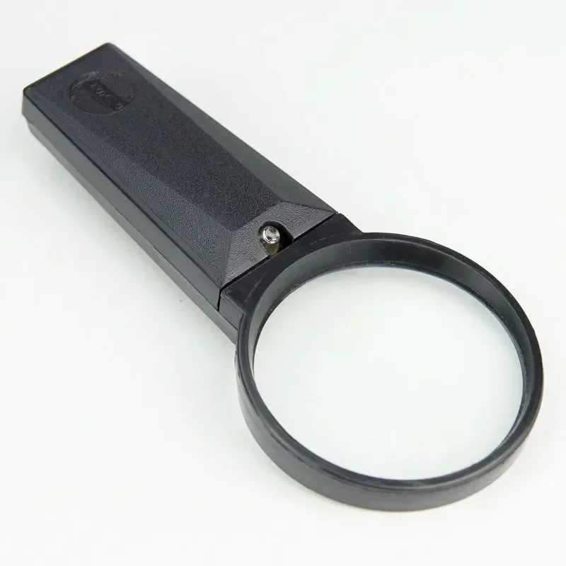 

Magnification 3x 75mm Illuminated Handheld Magnifying Glass Pocket Newspaper Reading Magnifier with LED Light Portable Loupe