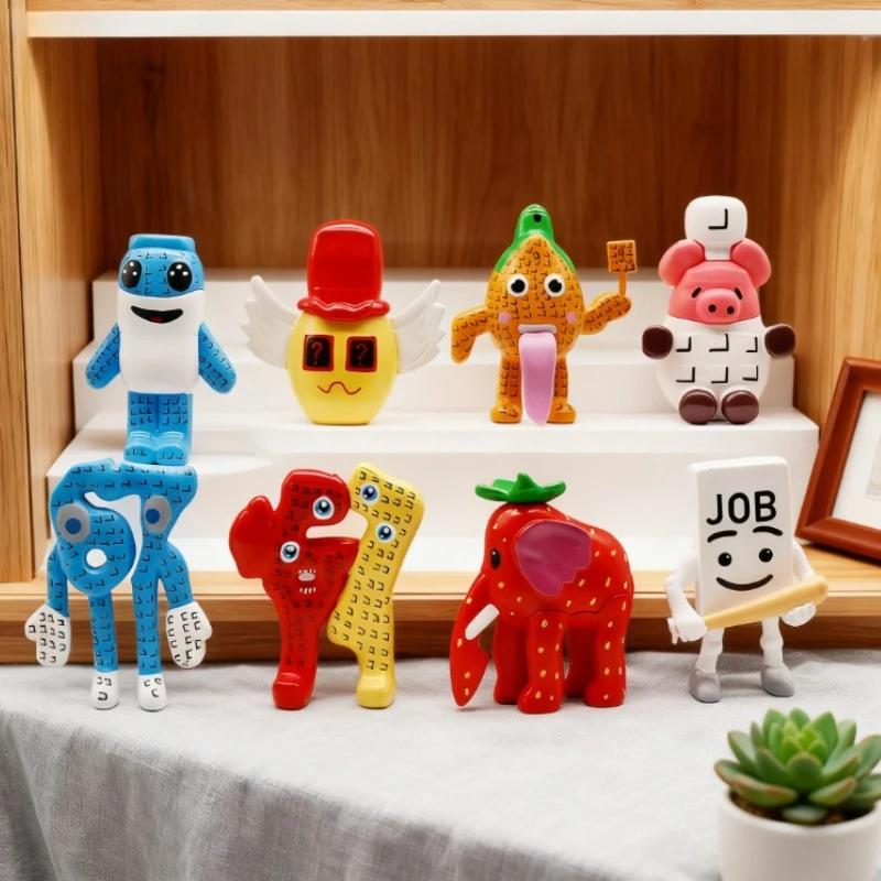8 Stuks Steal A Brainrot Action Figure Ornamenten 67 Huis 9 Job Aardbei Olifant Kawaii Pop Kinderen Speelgoed Kerstcadeaus