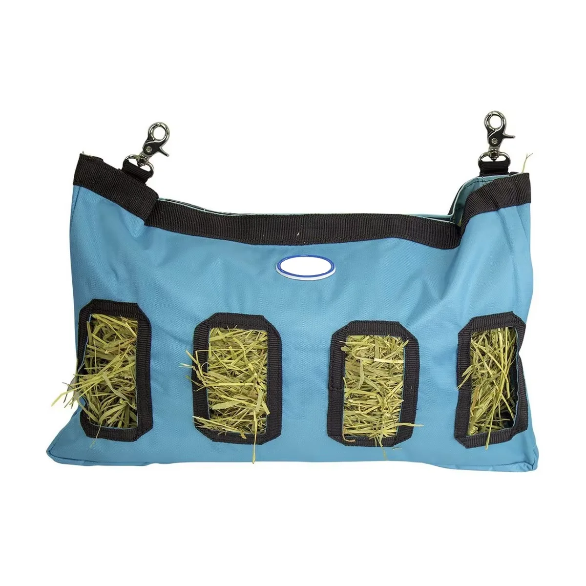 Nylon Hay Bag Adjustable Straps Mesh Front Hay Saver Feeder Bag