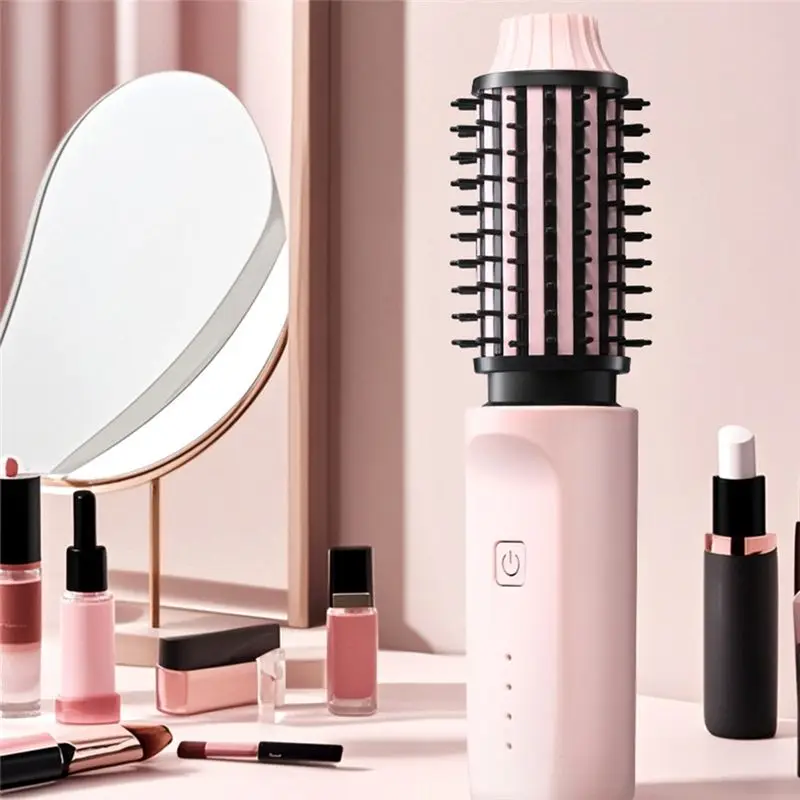 A94E-2-In-1 مشط لاسلكي ذكي لصالونات التجميل عالية الجودة لاستقامة وتجعيد الشعر #4