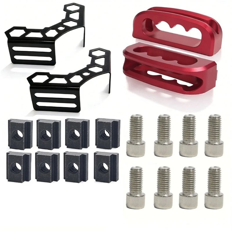ABXN-Front Bed Gussets And Corner Bracket Bed Rail Cleats For Toyota Tacoma 2005-2015 Truck Bed Tie Down Anchors