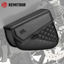 Motorcycle Saddlebag Swingarm Bag Side Tool Bag Swing Arm Bag Waterproof Synthetic Leather for Sportster Iron 883 Street 750 Kit