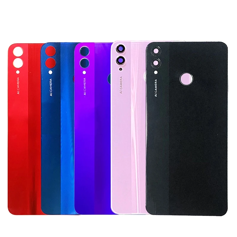 For Huawei Honor 8X Battery Cover Rear Glass Door Housing Case Back Panel With Camera Lens For Honor 8X Battery Cover+Adhesive