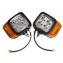 Wheel Excavator LED Combination Lamp Headlamp with Turn Signal Assembly Forklift Accessorie