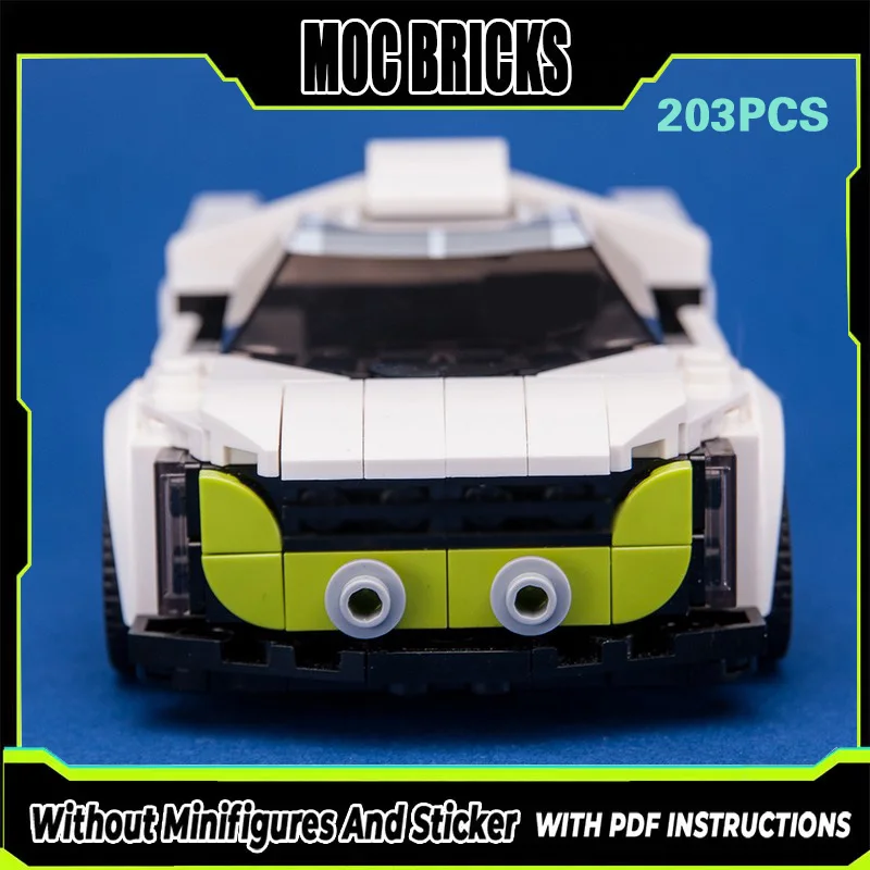 

City Car Model MOC Building Bricks Light Freight Pickup Truck Modular Technology Gifts Holiday Assemble Children Toys Suit