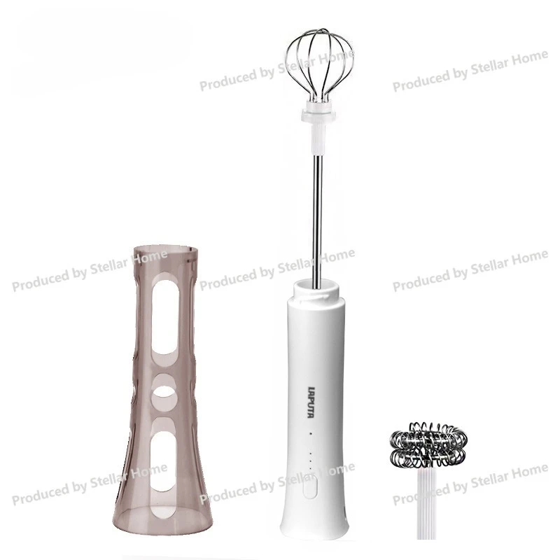 Electric Milk Frother Coffee Latte Automatic Milk Frother Free Hand-held Milk Whipping Stirrer