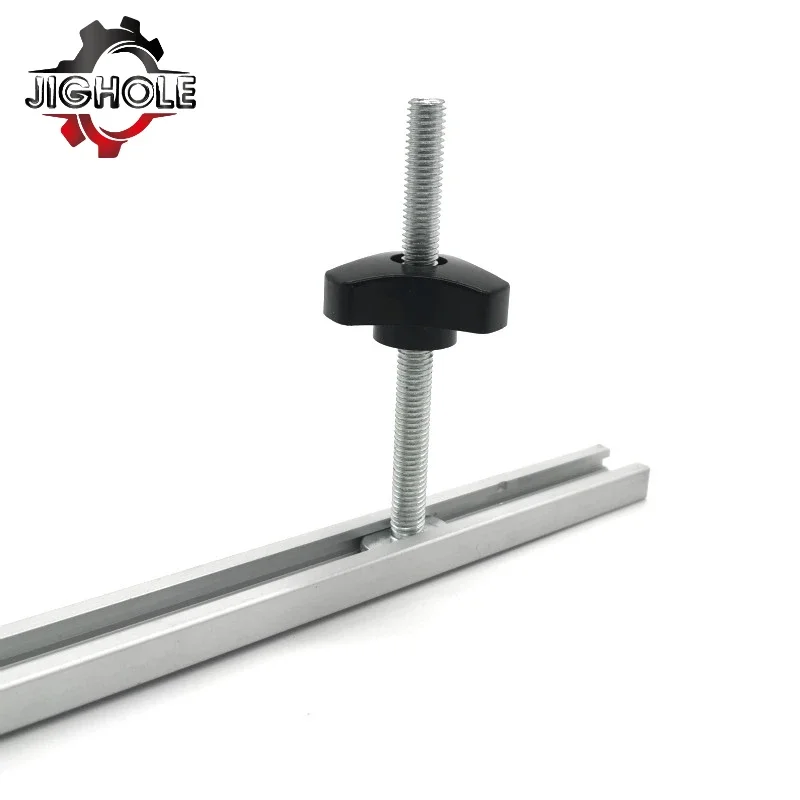 Aluminium Alloy T-slot Slide Track T-tracks Miter Track for Woodworking Saw/Router Table Workbench Tools Type-19