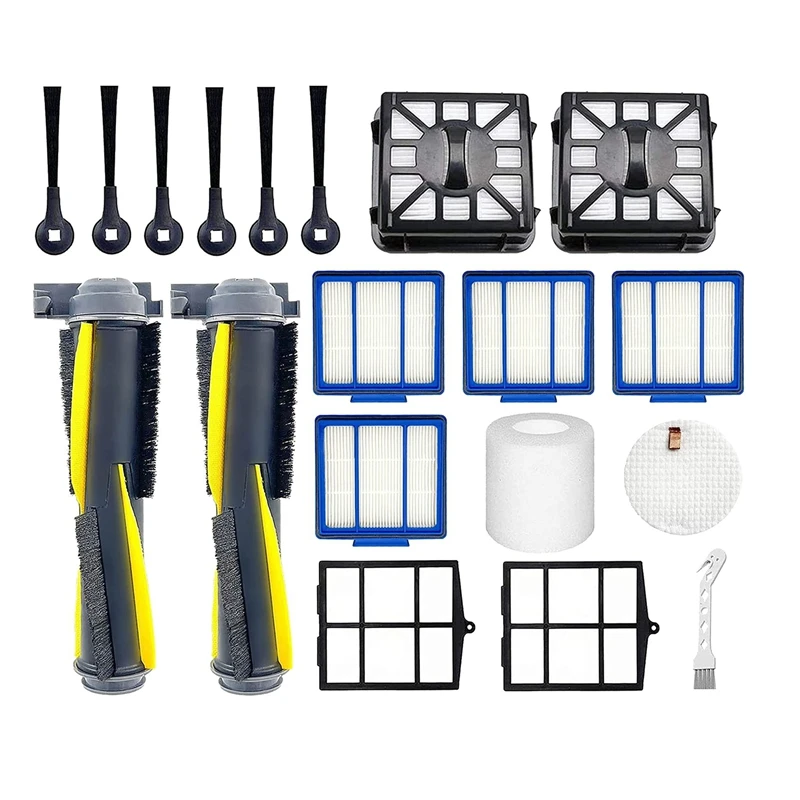 Комплект запасных частей для основной роликовой боковой щетки для Shark IQ R101AE RV1001AE R101 RV1001, аксессуары для роботов-пылесосов