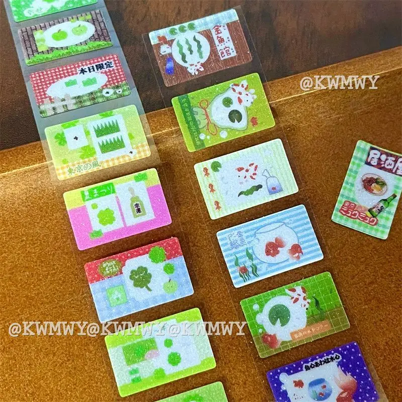 

2 м/рулон Kawaii японский ретро стиль Showa Memory вырезанная пленка наклейки-милый декор «сделай сам» для девочек журналы для скрапбукинга канцелярские принадлежности