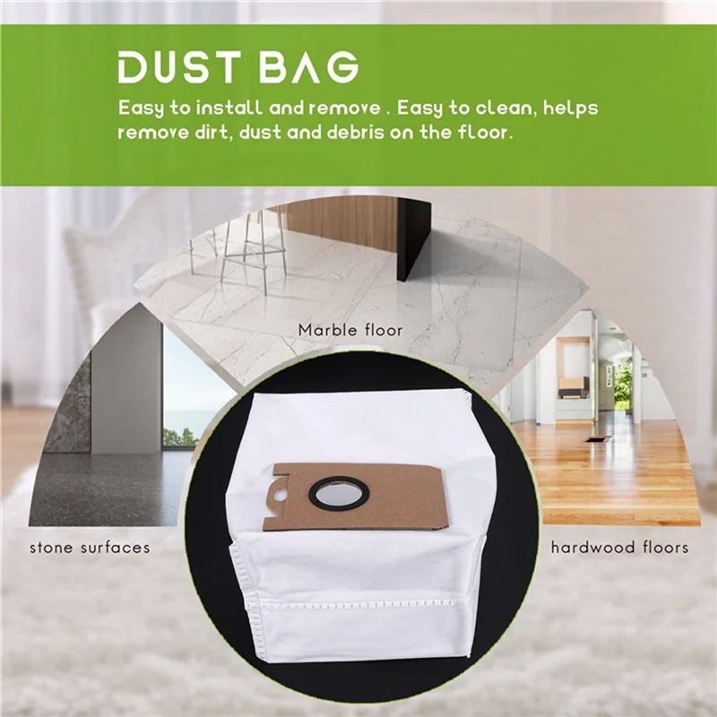 EAS-16 PCS Sacchetti per la polvere Accessori di ricambio per Uoni V980MAX V980PLUS Robot Aspirapolvere Sacchetto per la polvere