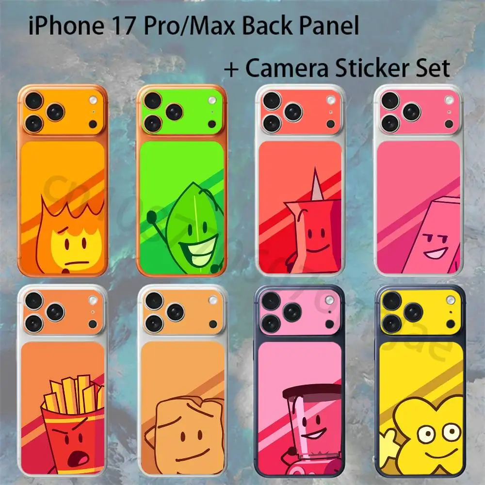 

Bfdi Battle For D-Dream Island For iPhone 17pro/proMax Full body Back Cover Decal Skin Colorful Rear Protective Sticker Film
