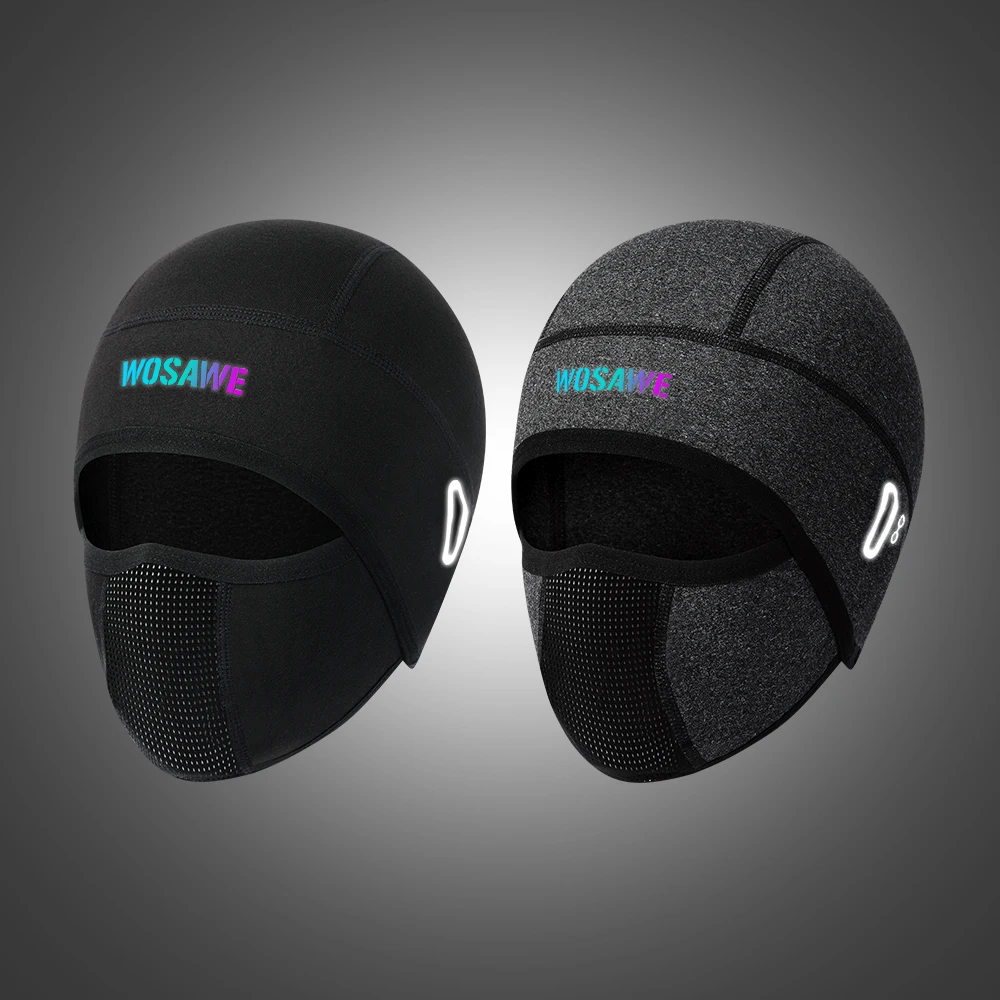 WOSAWE Warm Cycling Cap Winter Balaclava Full Face Mask Running Climbing Fishing Skating Hat Full Face Cover Headwear