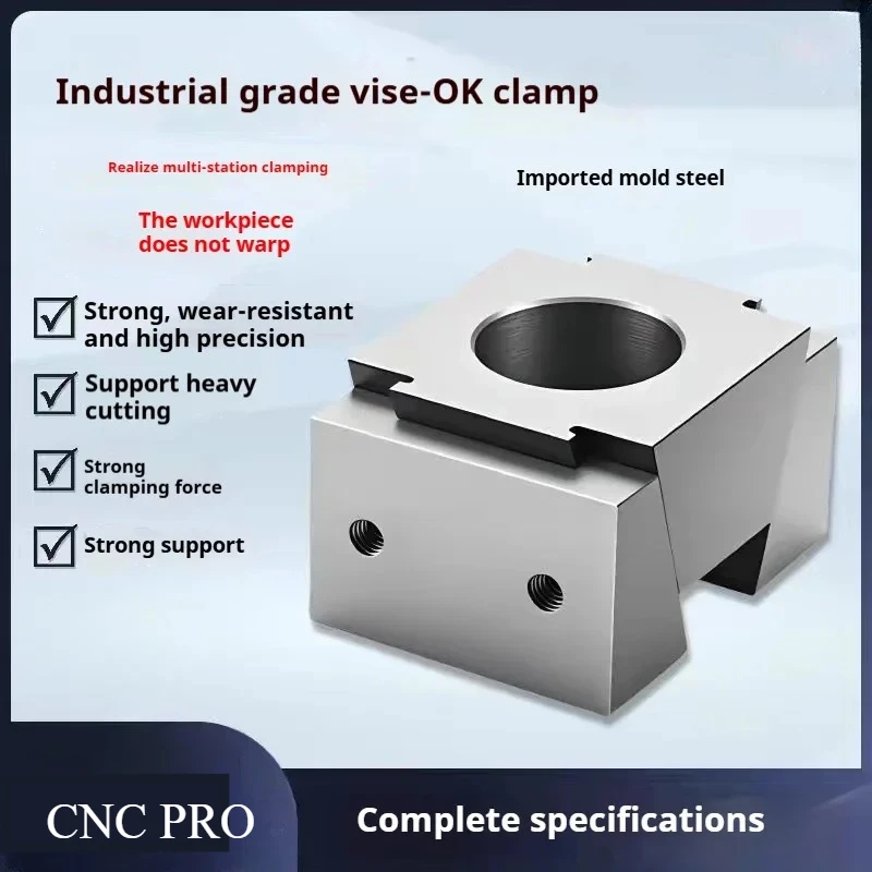 CNC Machining Multi-station Wedge Clamping Block Element Vise M6 M8 M10 Machine Fixed Precision Vise Double Side OK Fixture Vise