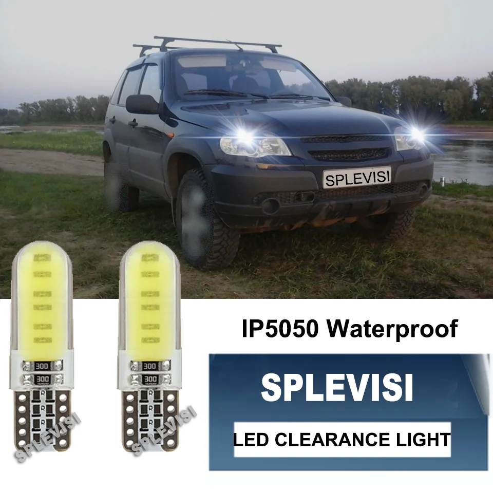 

2x T10 W5W COB LED Clearance Light Bulb Silica Error Free Replace Fit For Chevrolet Cruze Corvette Captiva Aveo Niva Orlando