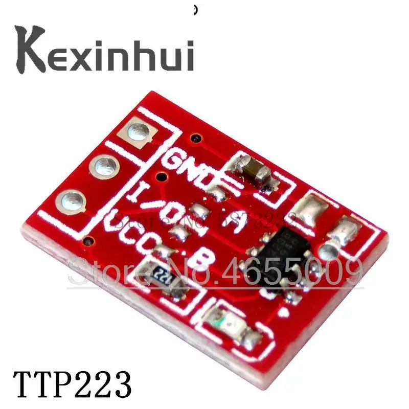 5PCS TTP223 Touch Key Switch Module Touching Button Self-Locking/No-Locking Capacitive Switches Single Channel Reconstruction