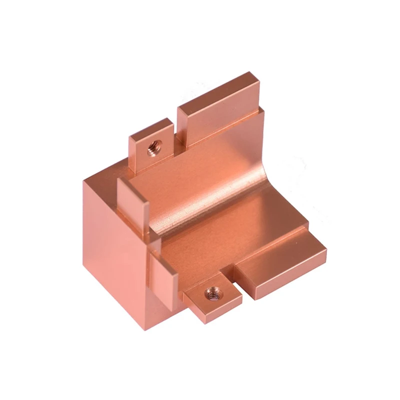

CNC machining custom copper precision machining special-shaped holder Copper high-precision mechanical mounting base