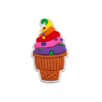 1-10pcs Colorful Flag Balloon Cloud Love PVC Shoe Charms Sandal Buckle Accessories Fashion Designer Ornament For Birthday Gift