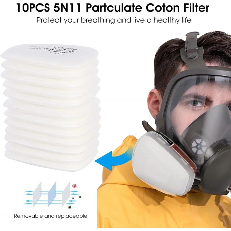 

Reusable Full Face Cover 6800 Full Respirator Face Cover for Paint Against Dust Chemicals Formaldehyde Staining Car Spraying