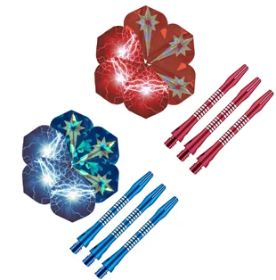 45mm Aluminum Dart Shafts Blue Darts Flights Accessories Set Soft Tip Dart Accessories for Amateur Tournament Players