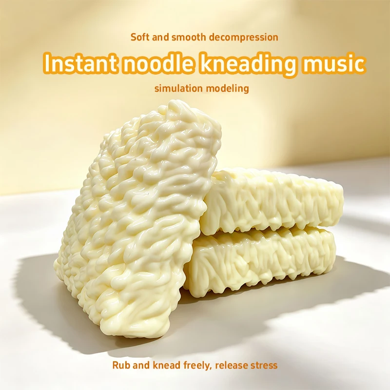 Slow Rebound Crunchy Noodles 1/2/3/4/5PCS Realistic Instant Noodle Stress Relief Squeezies Squeaky Sound for ASMR Feeling