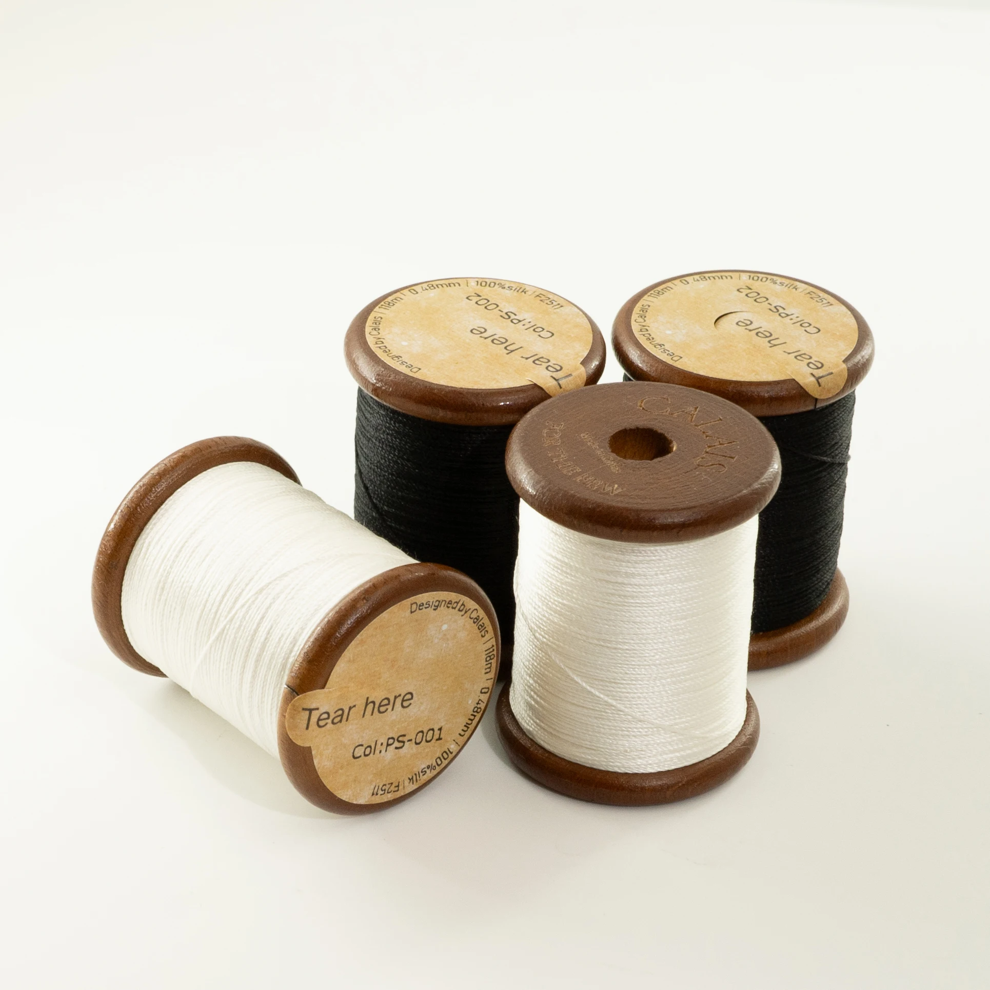 خيط كاليس لوكس من الحرير الخالص 0.48 مم، غزل مطرز عضوي طبيعي فائق النعومة وصديق للبشرة