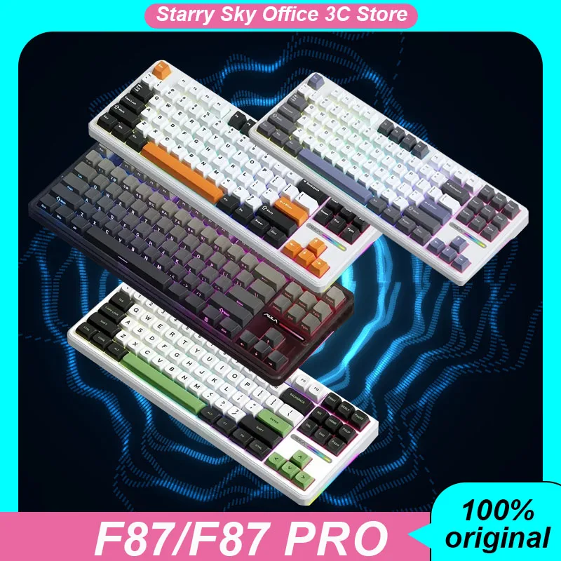 

Aula F87/F87 Pro Mechanical Keyboard 87 Keys RGB Hot Swap PBT keycap 3mode Esports game keyboard PC accessories Office gifts