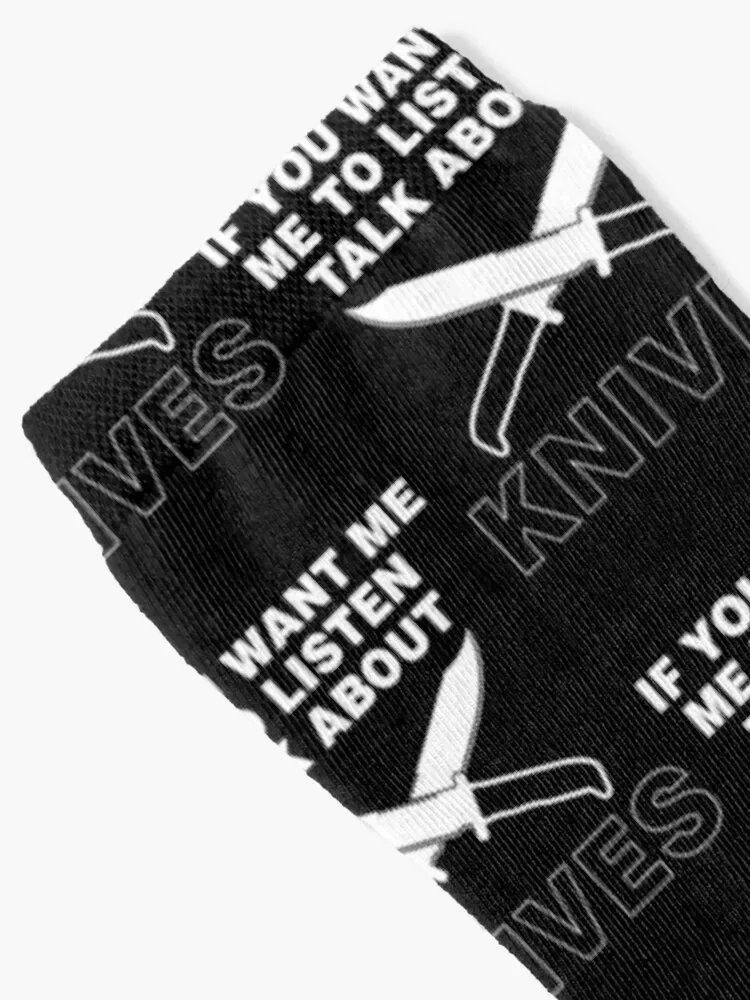 Talk About Knives Knife Collector design Socks tennis sheer Heating sock Thermal man winter Mens Socks Women's