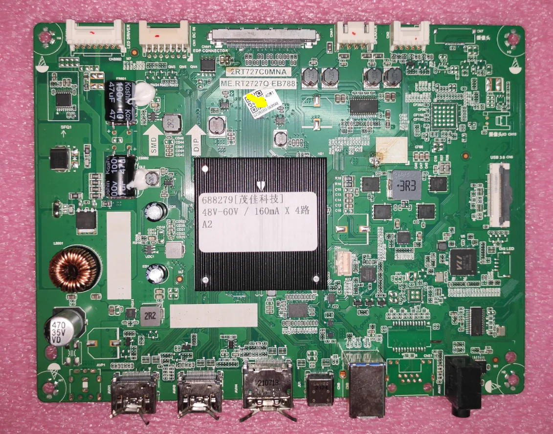 Free shipping ！ 2RT727C0MNA  ME.RT2727QE.B788  Three in one TV motherboard tested well  48--60v  640ma