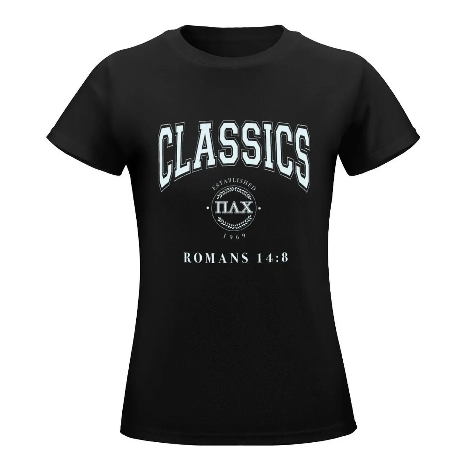 VARSITY CLASSIC T-Shirt Female clothing korean fashion summer top graphic t-shirts for Women