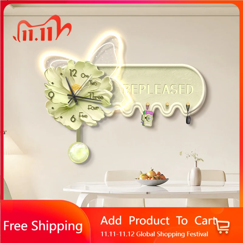 

Luxury Minimalist Wall Clocks Large Art Mural Living Room Luxury Wall Watch Modern Aesthetic Restaurant Wanduhr Home Decoration